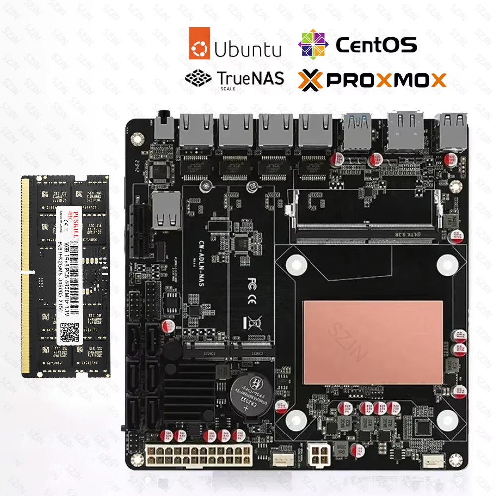 Nas Motherboard 8 Sata Mini Itx - Scheda Madre ITX N150 per NAS,