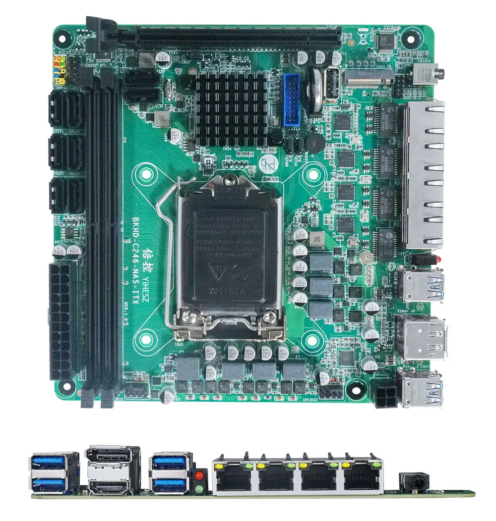 Scheda Madre NAS ITX C246 Supp - Nas Motherboard 8 Sata Mini Itx recensione e prezzo