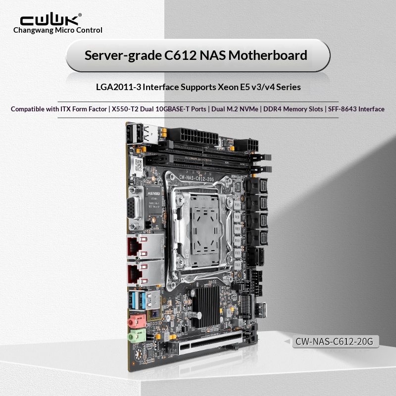 Scheda Madre C612 LGA 2011-3 X - Nas Motherboard 8 Sata Mini Itx recensione e prezzo